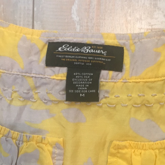 Eddie Bauer Floral Top M - Picture 3 of 5